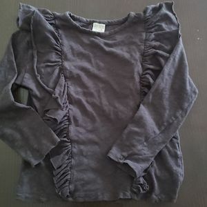 Zara long sleeve shirt with ruffles